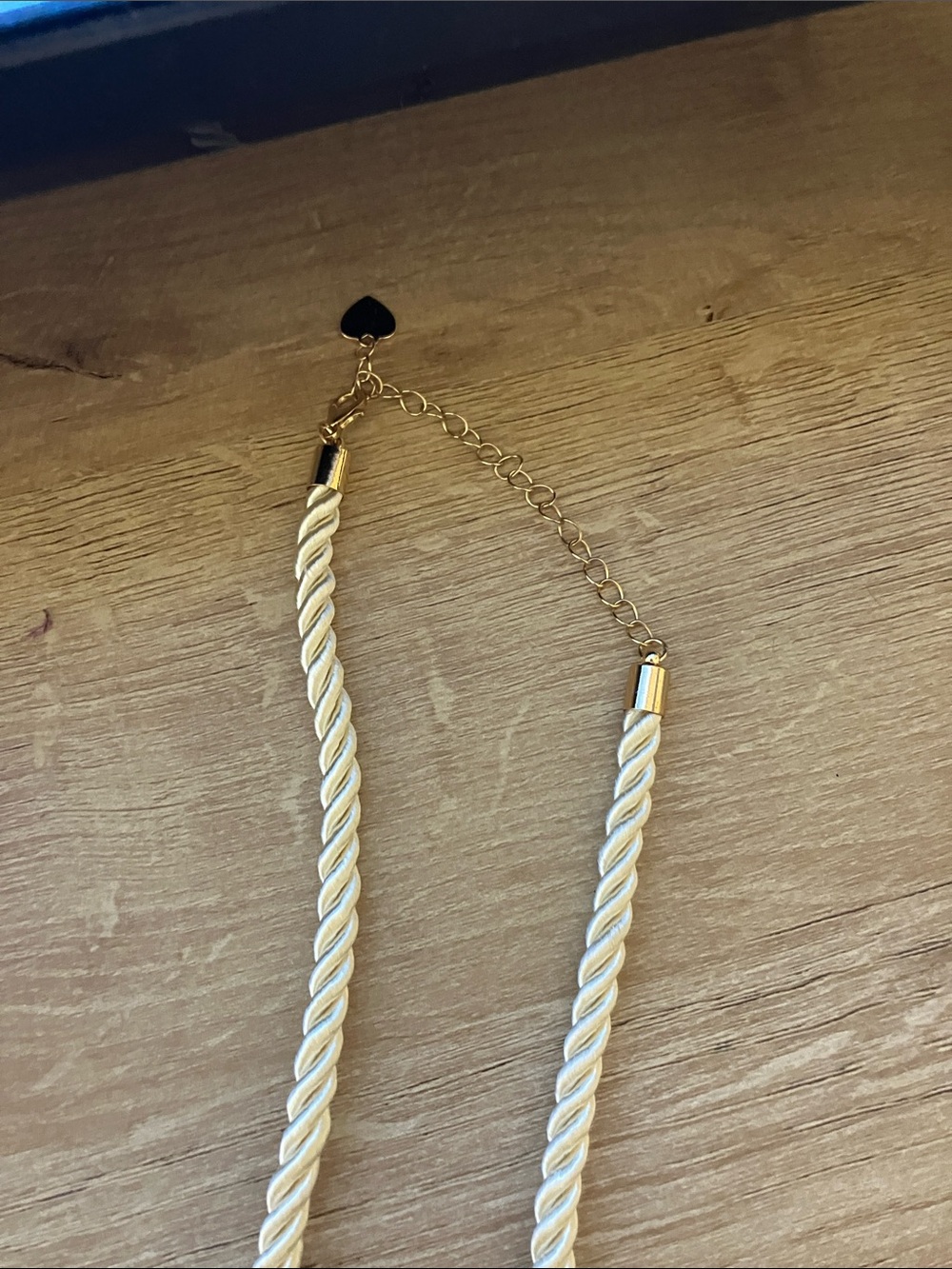 Altar'd State Gold Starfish Pendant on Cream Rope Necklace - Picture 2 of 4